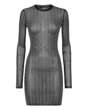 Philipp Plein Short Dress - Gray
