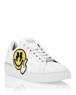 Philipp Plein Low-Top Sneakers Plein Smile - White