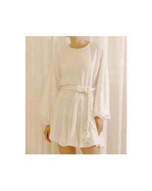 Storia Braided Belt Dress - Black
