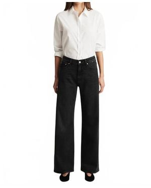 Mavi Florida Wide Leg Jeans - Gray