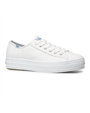 Keds Triple Kick Leather Sneakers - White