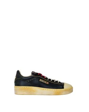 Autry Dallas Vintage Low Leather Sneakers - Blue