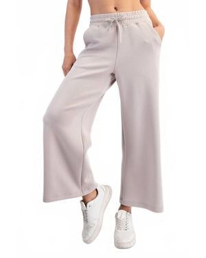 Rae Mode Modal Cropped Wide Leg Pants - Multicolor