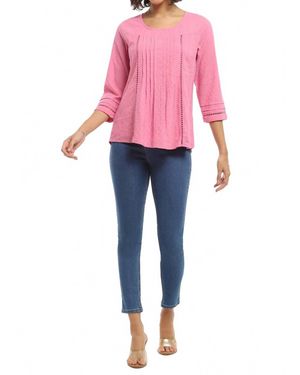 parsley & sage Pauline Scoop Neck Top - Pink