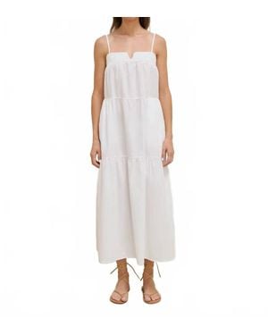 Nation Ltd Meadow Midi Dress - White