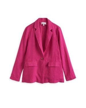 Michael Stars Lottie Linen Blazer - Pink
