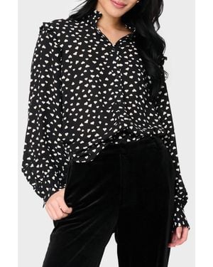 Sanctuary Piece Of My Heart Blouse - Black