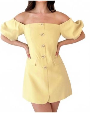 Astr Biviana Mini Dress - Yellow