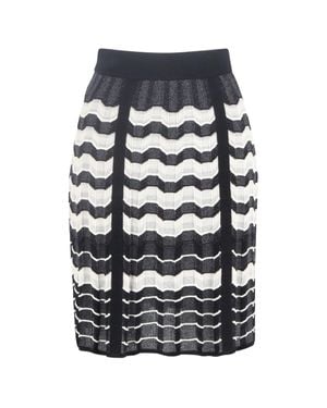Missoni Chevron Midi Skirt - Black
