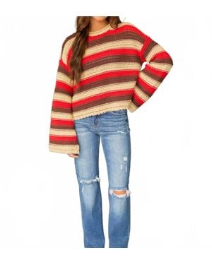 Olivaceous Lennox Sweater - Red