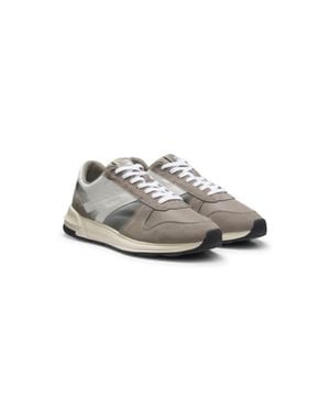 HUGO X Rb Sneakers With Bull Motif - Gray