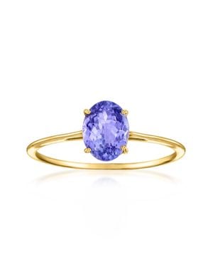 Ross-Simons Oval Tanzanite Ring - Blue