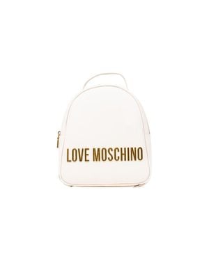 Love Moschino Polyethylene Backpack - White