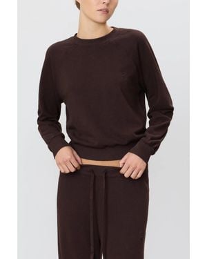 ÉTERNE Shrunken Raglan Sweatshirt - Black