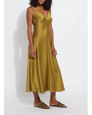 Lyssé Gemma Silk Slip Dress - Green