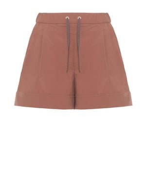 Herno Elastic Waist Drawstring Shorts - Pink