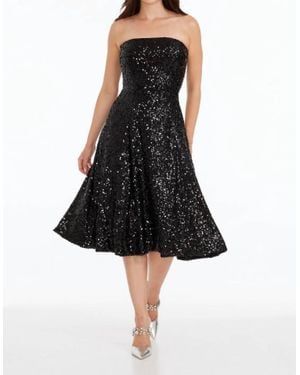 Dress the Population Ruby Sequin Strapless Cocktail Dress - Black
