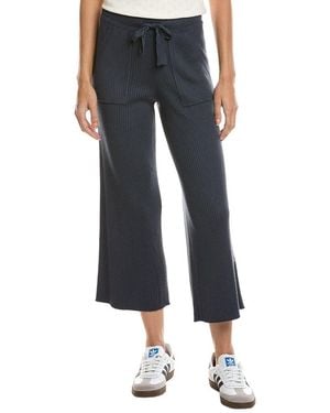 Splendid Georgie Rib Cashmere-Blend Pant - Blue