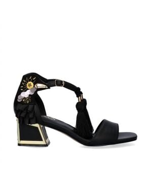 Exe' Luisa Block Heel Sandal - Black