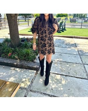BuddyLove Deb Velvet Dress - Blue
