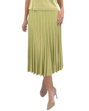 Maison Lurex Gala Lurex Skirt - Green