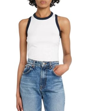 Rag & Bone Mia Ringer Tank - Blue