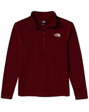 The North Face Textured Cap Rock Sweatshirt Fleece 1/4 Zip Kfc497