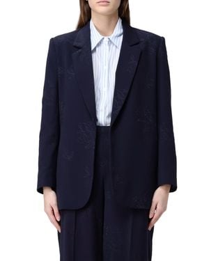 Twinset Foulard St. Animalier Jacquard Blazer - Blue