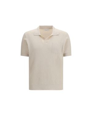 Roberto Collina Cotton Polo Shirt - Natural