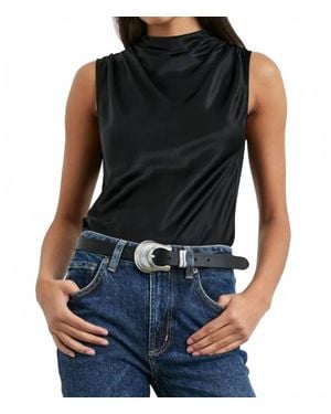 Rails Kaleen Sleeveless Mock Neck Top - Black