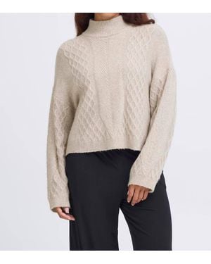 Ichi Ihmylle Mockneck Sweater - Natural
