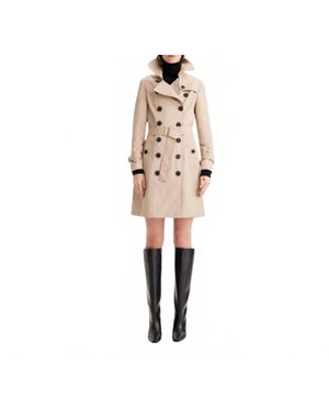 Theo the Label Chloe Double Breasted Trench Coat - Natural