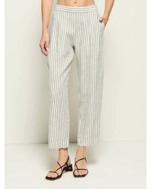 Nation Ltd Grayson Stripe High Rise Pants - Natural
