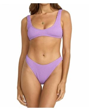 Billabong Summer High Skimpy Hike Bikini Bottom - Purple