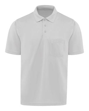 Red Kap Short Sleeve Performance Knit Pocket Polo - White