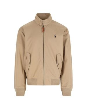 Polo Ralph Lauren Logo Zip Jacket - Natural
