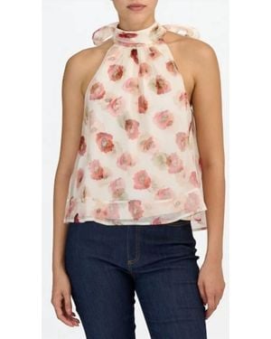 Cinq À Sept Floating Poppies Brennan Top - Blue