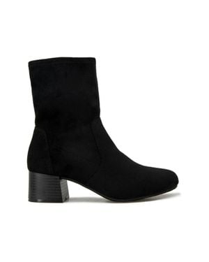 Kenneth Cole Road Boots Block Heel Bootie Lion128 - Black