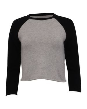 RE/DONE Re/Done Shrunken Baseball Raglan T-Shirt - Black