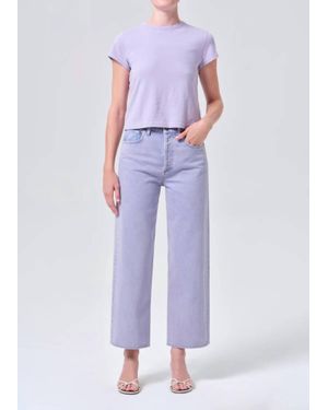 Agolde Ren High-Rise Wide-Leg Jean - Purple