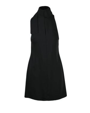 Courreges Pinafore Polyester Mini Dress - Black