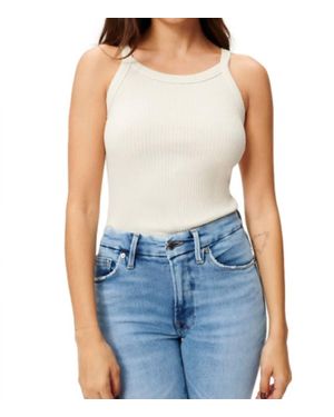 GOOD AMERICAN Chunky Rib Tank Bodysuit - Blue
