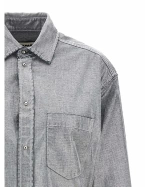 DARKPARK Park Cotton Blouse - Gray
