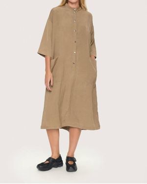 Bitte Kai Rand Lazy Fun Relaxed Silky Crepe Dress - Natural
