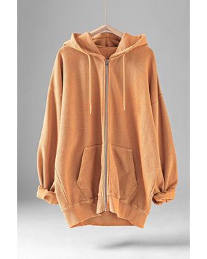 Urban Daizy Emily Oversized Hoodie - Brown