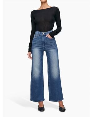 DL1961 Hepburn Wide Leg High Rise 32" Jeans - Blue