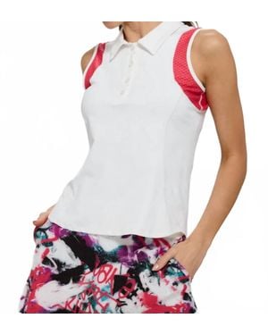 Lija Kaia Polo Tank - White