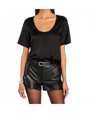 retroféte Evangelista Silk Top - Black