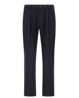 Herno Stretch Cool Wool Pants - Blue