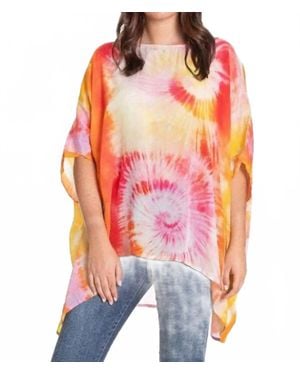 Apny Short Kaftan Top - Red